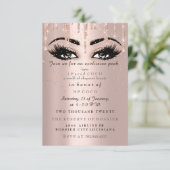 Invitation Maquillage Confetti Rose Dégoulinant MS Coco Événe (Debout devant)