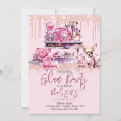 Invitation Maquillage de Glam Party (Devant)