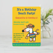 Invitation Marais Avec Coquilles Anniversaire (Debout devant)