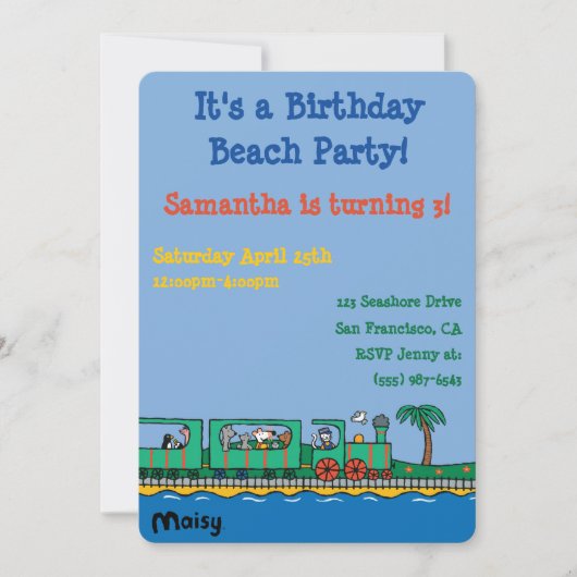 Invitation Maraisy et amis Anniversaire (Devant)