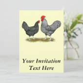 Invitation Marans : Paire de cacao (Debout devant)