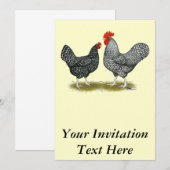 Invitation Marans : Paire de cacao (Devant / Derrière)