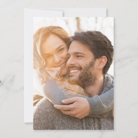 Invitation Marble Boho Fleurs acryliques Mariage photo (Dos)