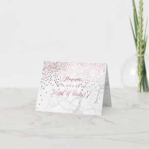 Invitation Marble+Confetti, ma femme d'honneur