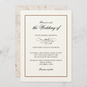 Invitation Marbled Simple Elegance