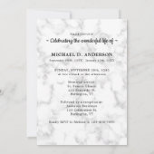 Invitation Marbre 3 Photos Célébration De La Vie (Dos)