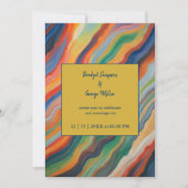 Invitation marbre abstrait afrique destination mariage (Devant)