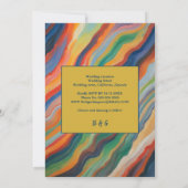 Invitation marbre abstrait afrique destination mariage (Dos)