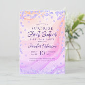 Invitation Marbre arc-en-ciel Parties scintillant photo SURPR (Debout devant)