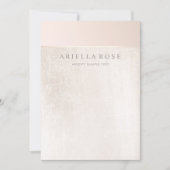 Invitation Marbre blanc brossé simple et élégant (Devant)