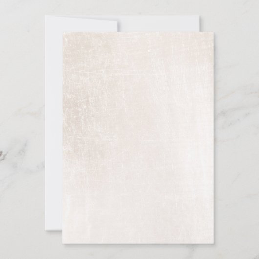 Invitation Marbre blanc brossé simple et élégant (Dos)