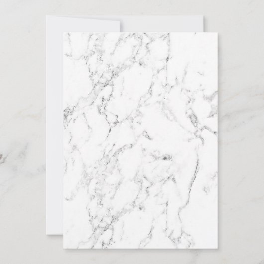 Invitation Marbre blanc d'ananas Mariage tropical (Dos)