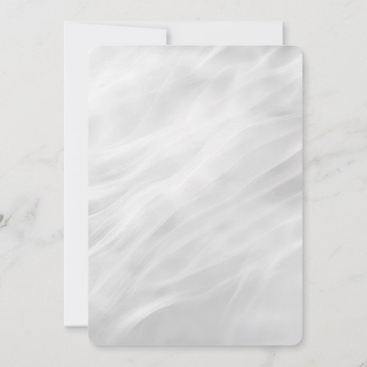 Invitation Marbre blanc mariage Abstrait (Dos)