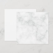 Invitation Marbre Blanc Moderne (Devant / Derrière)
