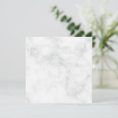 Invitation Marbre Blanc Moderne (Debout devant)