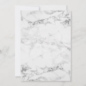 Invitation Marbre blanc moderne ombre photo gay mariage (Dos)
