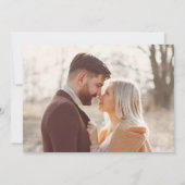 Invitation Marbre Blanc & Or Rose Script Changer la Date (Dos)