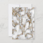 Invitation Marbre blanc, Verre à vin, Ballons, Parti de retra (Dos)