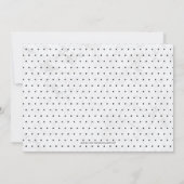 Invitation Marbre | Cérémonie de mariage simple typographie m (Dos)