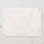 Invitation Marbre | Cérémonie Mariage de typographie moderne (Dos)