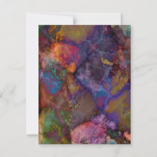 Invitation Marbre de Peacock Ore Chalcopyrite (Devant)