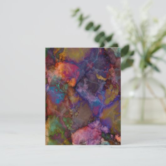 Invitation Marbre de Peacock Ore Chalcopyrite (Debout devant)