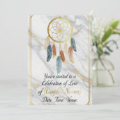 Invitation Marbre doré Luxe (Debout devant)