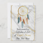 Invitation Marbre doré Luxe (Dos)