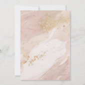 Invitation Marbre élégant et or Nikkah Mariage musulman (Dos)