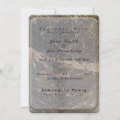 Invitation Marbre élégant personnalisé (Devant)