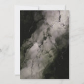 Invitation Marbre élégant Surprise 55e anniversaire fête (Dos)