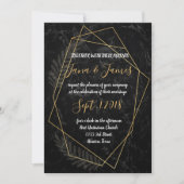 Invitation Marbre Faux Géométrique (Devant)