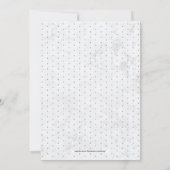 Invitation Marbre | Fiançailles de typographie moderne simple (Dos)