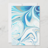 Invitation Marbre Liquide Cinquante Et Fabuleux anniversaire (Dos)