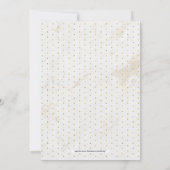 Invitation Marbre | Mariage Simple Typographie Moderne (Dos)