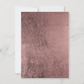 Invitation Marbre moderne et Rose Fête des mariées d'ananas e (Dos)