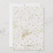 Invitation Marbre & pois | Réception de mariage pour couples (Dos)