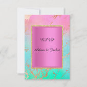 Invitation Marbre rose or pastel ELEGANT CLASSY rsvp (Devant)