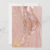 Invitation marbre rose | Première fille de la Sainte Communio (Dos)