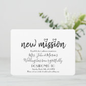 Invitation Marbre rose vif Nouveau Mariage de mission Changem (Debout devant)