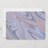 Invitation Marbre rose vif Nouveau Mariage de mission Changem (Dos)