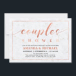 Invitation Marbre | Simple moderne Wedding shower Couples<br><div class="desc">Célébrez votre journée spéciale avec cette élégante invitation à la fête moderne. Ce design présente une typographie chic avec un arrière - plan texturé en marbre.</div>