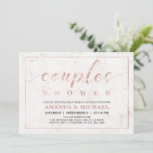 Invitation Marbre | Simple moderne Wedding shower Couples (Debout devant)