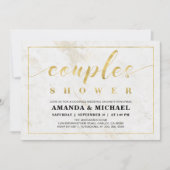 Invitation Marbre | Simple moderne Wedding shower Couples (Devant)