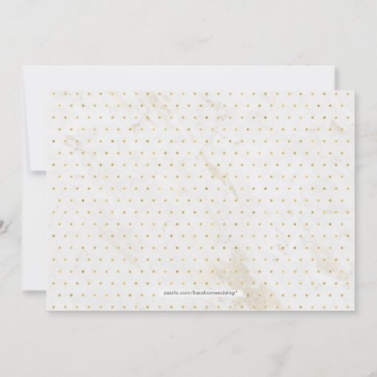 Invitation Marbre | Simple moderne Wedding shower Couples (Dos)