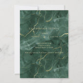 Invitation Marbre turquoise 50e anniversaire (Dos)