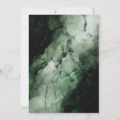 Invitation Marbre vert Surprise 75e fête d'anniversaire (Dos)