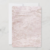Invitation Marbres modernes en Mauve avec Mariage or Rose (Dos)