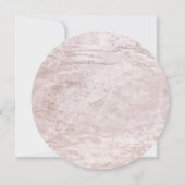Invitation Marbres modernes en Mauve Rose Gold Cercle Mariage (Dos)