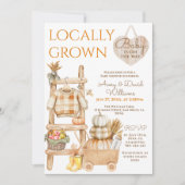 Invitation Marché agricole Citrouille à croissance locale Bab (Devant)